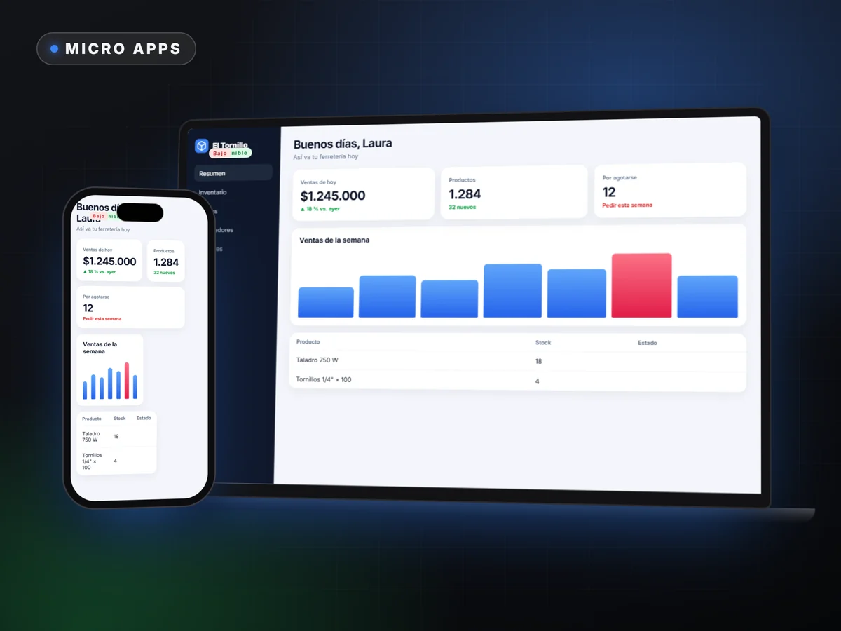 Micro apps a medida — ROSSIUM