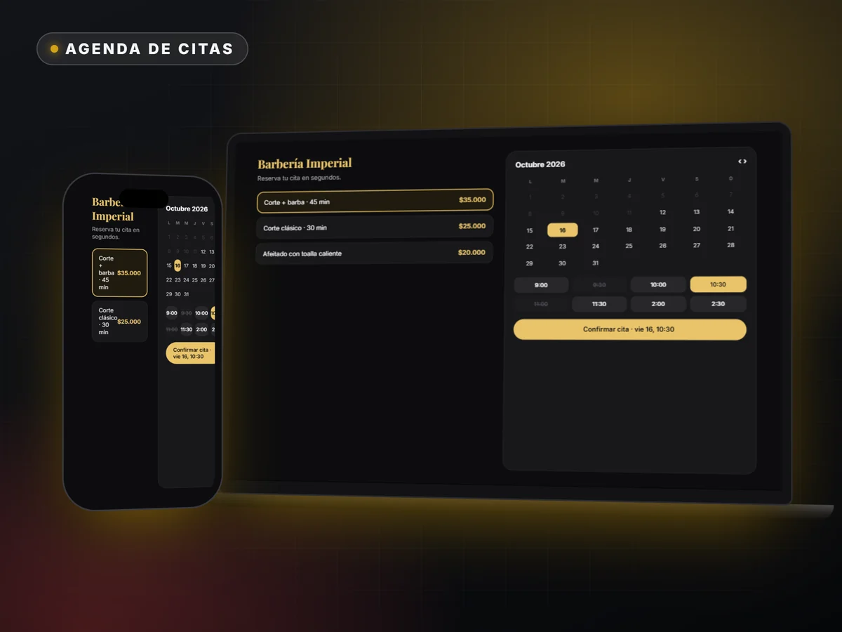 Agenda de citas online — ROSSIUM