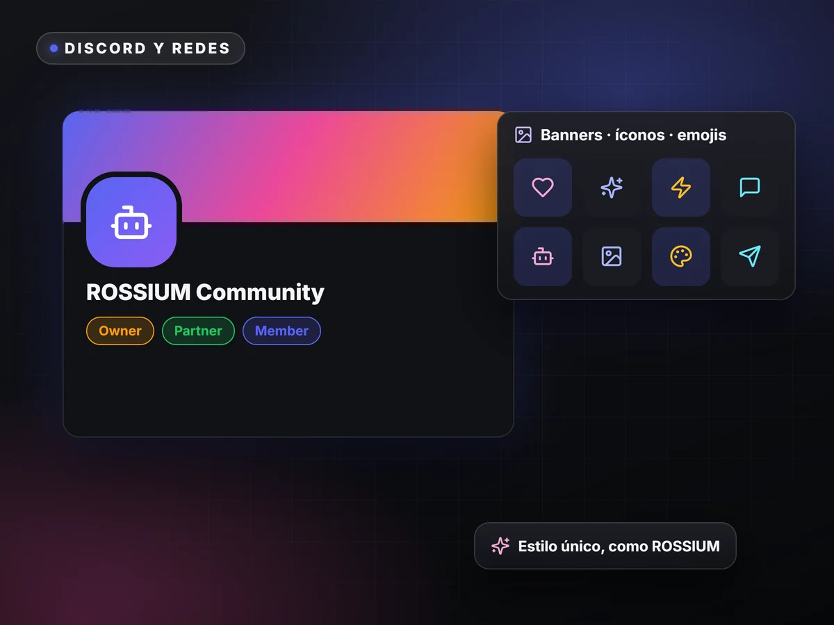 Arte y diseño para Discord y redes — ROSSIUM
