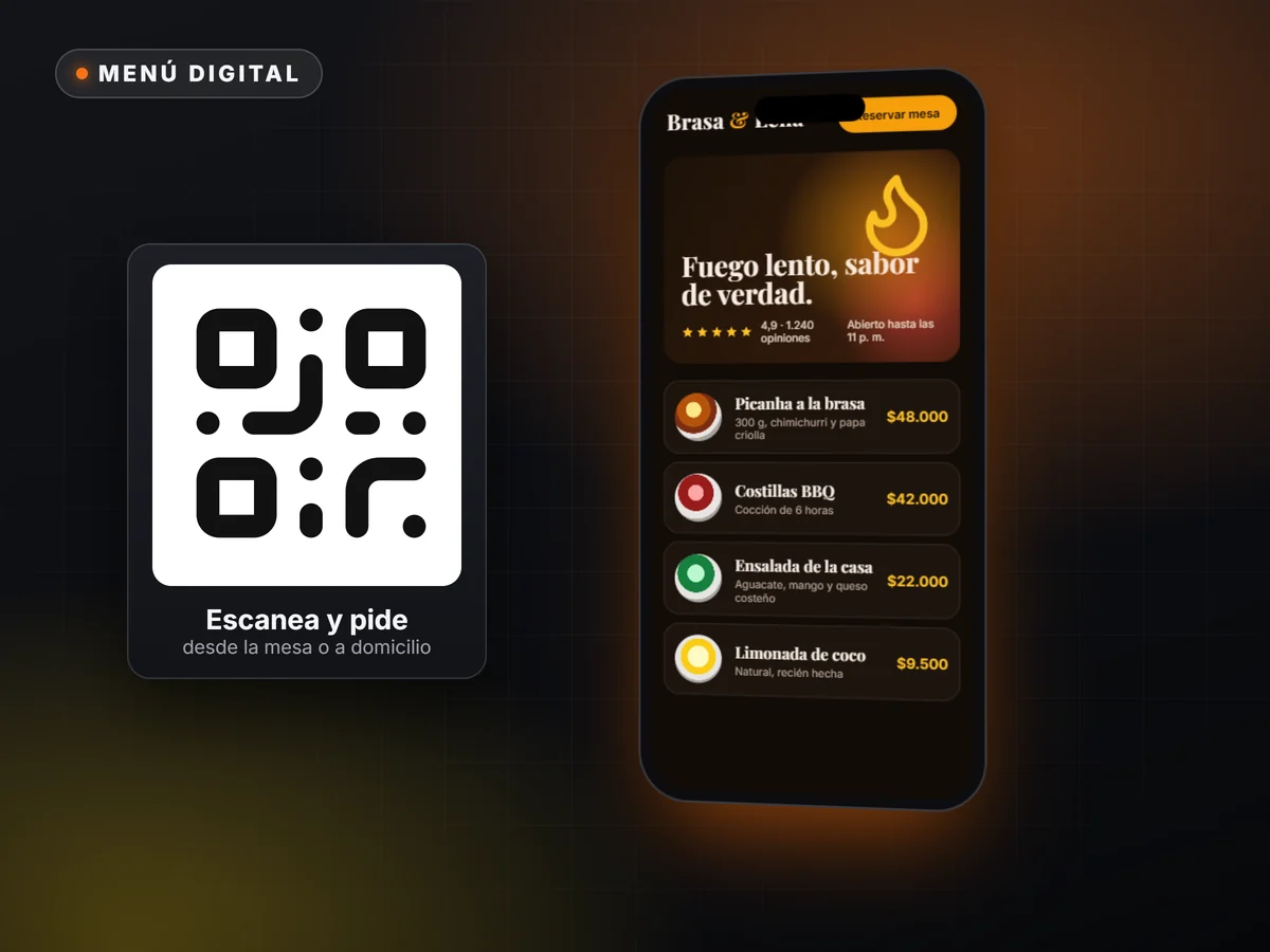 Menú digital y pedidos para restaurantes — ROSSIUM